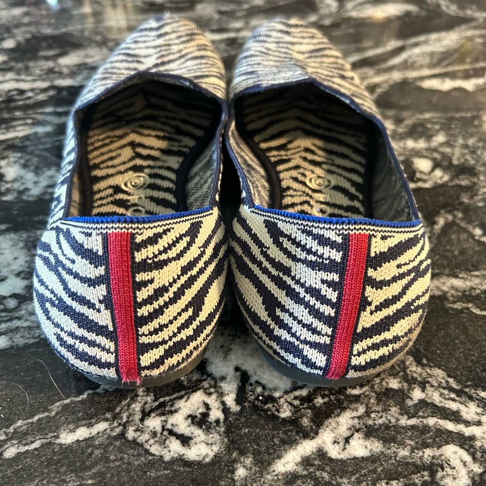 Rothy’s navy Zebra loafers 10.5 - Picture 2 of 5